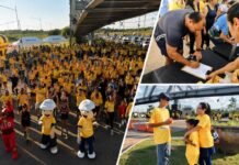 Maio Amarelo termina com corrida e mobilização pela segurança no trânsito Participantes da Corrida Detran em Movimento durante ação do Maio Amarelo em Porto Velho