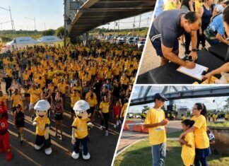 Maio Amarelo termina com corrida e mobilização pela segurança no trânsito Participantes da Corrida Detran em Movimento durante ação do Maio Amarelo em Porto Velho