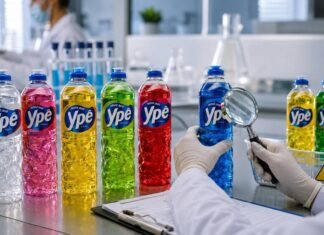 Produtos da Ypê têm liberação parcial, mas lotes antigos seguem restritos Produtos da Ypê em laboratório com análise de lote após liberação parcial da Anvisa