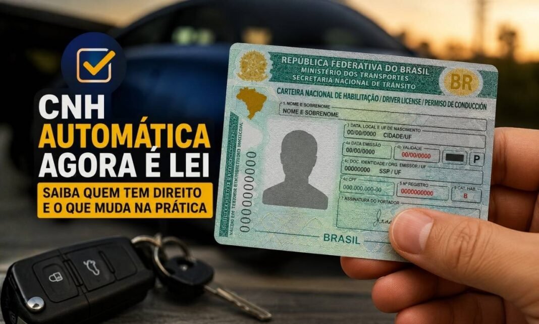 Renovação automática da CNH para bons condutores após sanção da nova lei no Brasil