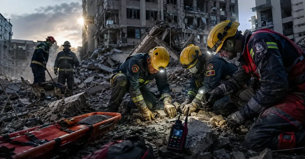 Desastre na Venezuela mobiliza equipes de resgate após terremotos deixarem mortos e feridos.