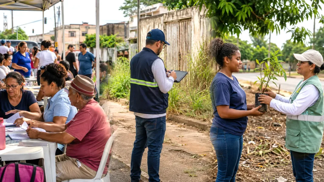 Serviços em Porto Velho reúnem atendimento à população, fiscalização urbana e entrega de mudas em bairros e distritos