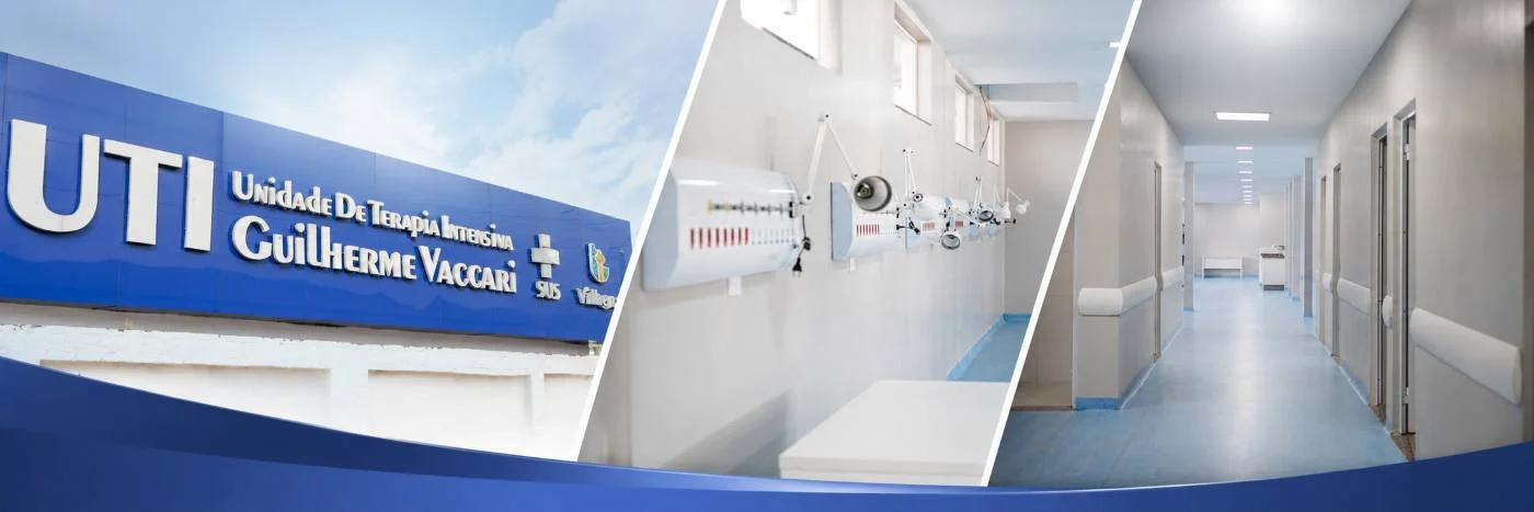 Imagem-faixa da UTI do Hospital Regional de Vilhena com nova estrutura e leitos hospitalares