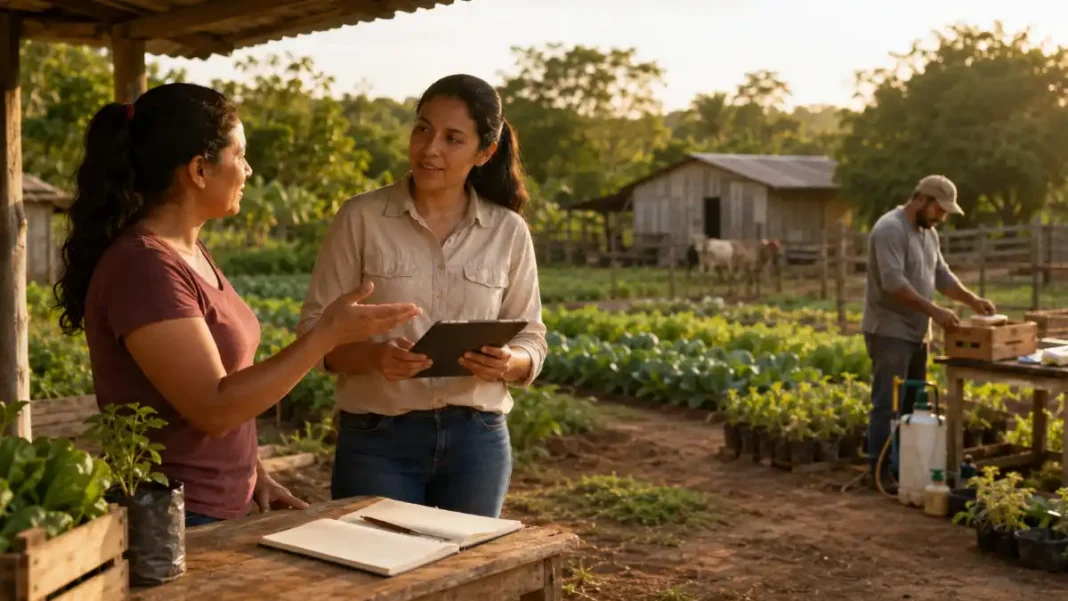 ATeG em Rondônia orienta produtores durante acompanhamento técnico e gerencial em propriedade rural