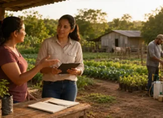 ATeG muda atendimento a produtores rurais em Rondônia ATeG em Rondônia orienta produtores durante acompanhamento técnico e gerencial em propriedade rural