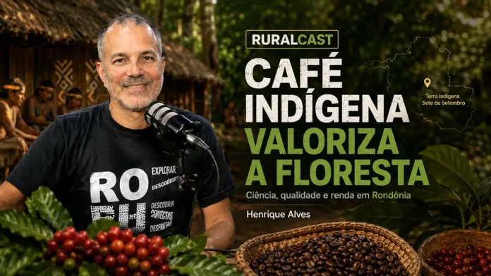 Henrique Alves no RuralCast sobre café indígena em Rondônia Henrique Alves participa do RuralCast sobre café indígena em Rondônia, Embrapa, Robustas Amazônicos e preservação da floresta