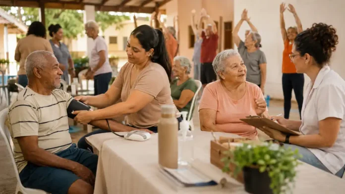 idosos em Porto Velho recebem atendimento de saúde e participam de atividades comunitárias