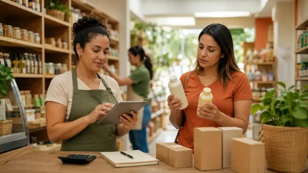 Intenção de consumo é analisada por comerciante e cliente em estabelecimento de Rondônia