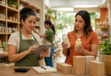 Intenção de consumo avança e traz sinais para Rondônia Intenção de consumo é analisada por comerciante e cliente em estabelecimento de Rondônia