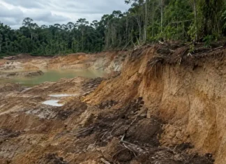 MPF pede recuperação de área afetada por mineração em Rio Crespo Mineração ilegal em Rondônia deixa terreno escavado e vegetação degradada em área de Rio Crespo