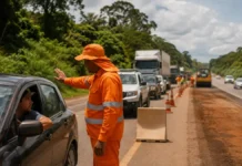 Motoristas devem se preparar para bloqueios parciais na BR-364 Pare e Siga na BR-364 exige atenção de motoristas em trechos de Rondônia