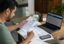 Refis 2026 em Porto Velho tem prazo final para negociar dívidas municipais Refis 2026 em Porto Velho orienta contribuinte com documentos, boletos e notebook sobre a mesa