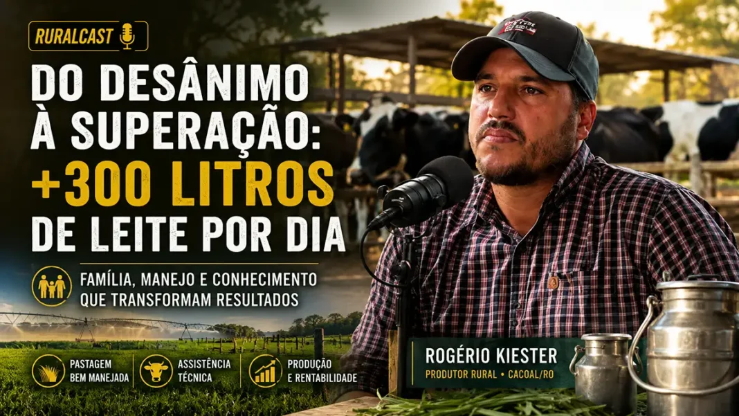 Rogério Kiester conta como superou 300 litros de leite por dia