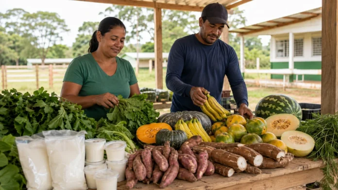 Agricultura familiar em Jaru pode fornecer alimentos para escolas Agricultura familiar em Jaru com produtores e alimentos destinados à merenda escolar