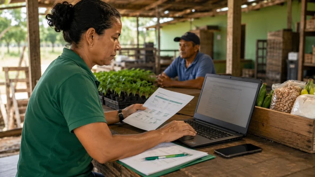Agrotec 2026 com produtor rural conferindo inscrição para participar da feira em Porto Velho