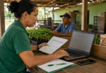 Agrotec 2026 amplia prazo de dois editais até quinta em Porto Velho Agrotec 2026 com produtor rural conferindo inscrição para participar da feira em Porto Velho