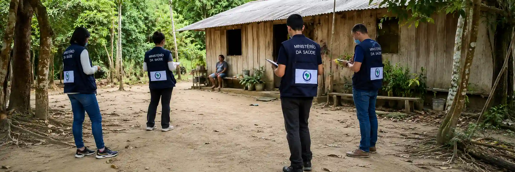EpiSUS inclui formação prática em vigilância epidemiológica Equipe em atividade de campo durante formação prática relacionada às vagas do EpiSUS.