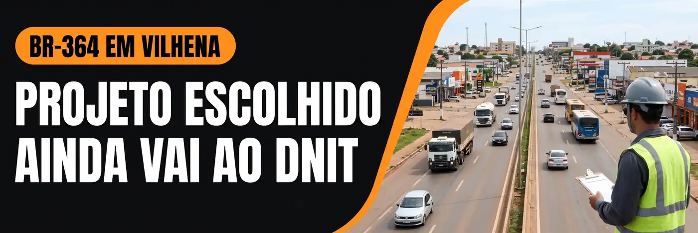 Projeto da BR-364 em Vilhena ainda será encaminhado ao DNIT BR-364 em Vilhena com destaque para projeto que ainda será encaminhado ao DNIT
