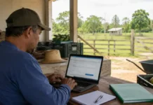 Cadastro do produtor rural já pode ser feito pelo PVH+ em Porto Velho Cadastro do produtor rural é acessado por trabalhador do campo em propriedade de Porto Velho.