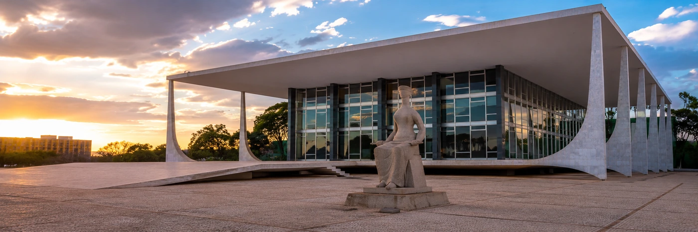 Vista panorâmica do STF em matéria sobre Cinta Larga no STF e o MI 7.516