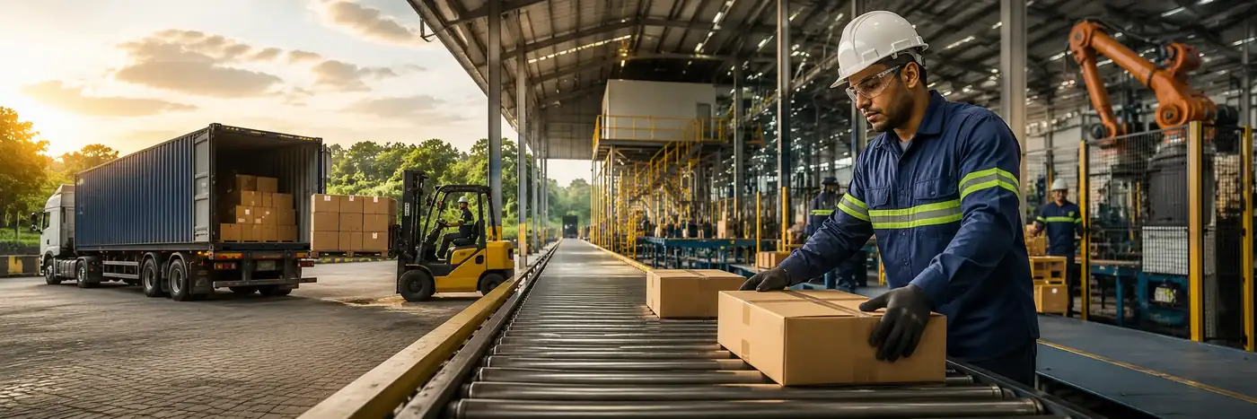Trabalhadores atuam em operação industrial relacionada aos empregos em Rondônia