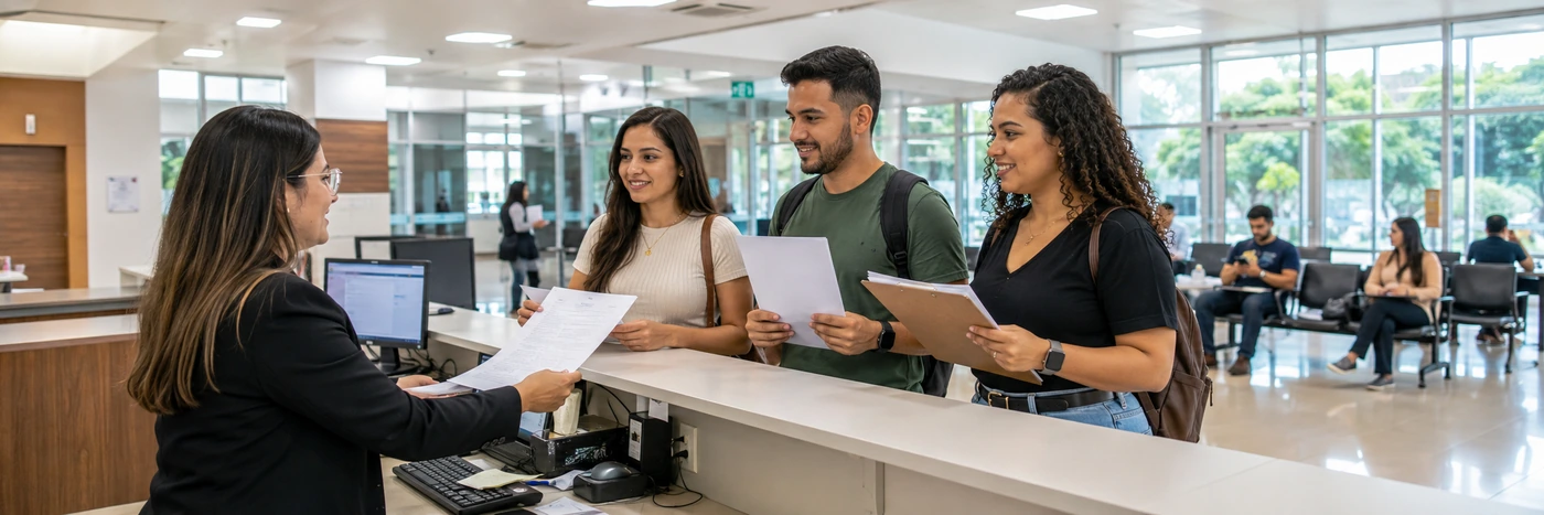Estudantes recebem atendimento em imagem sobre estágio DPU em Porto Velho