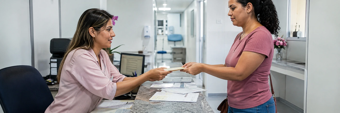 Documentos para cadastro da Carreta do Amor em Jaru Entrega de documentos para cadastro de exames gratuitos em Jaru