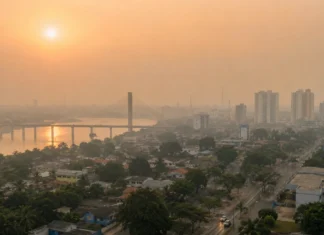 Fumaça em Porto Velho tem origem local e regional, aponta Censipam Fumaça em Porto Velho reduz a visibilidade no horizonte da capital de Rondônia