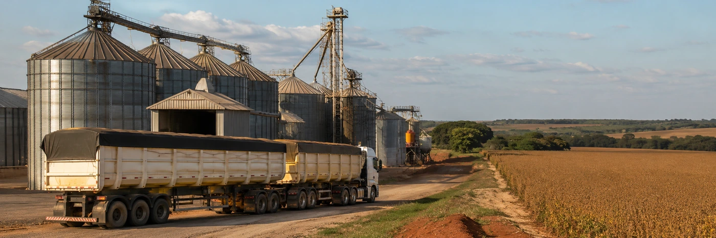 Estrutura de armazenagem e transporte da safra de grãos em Rondônia