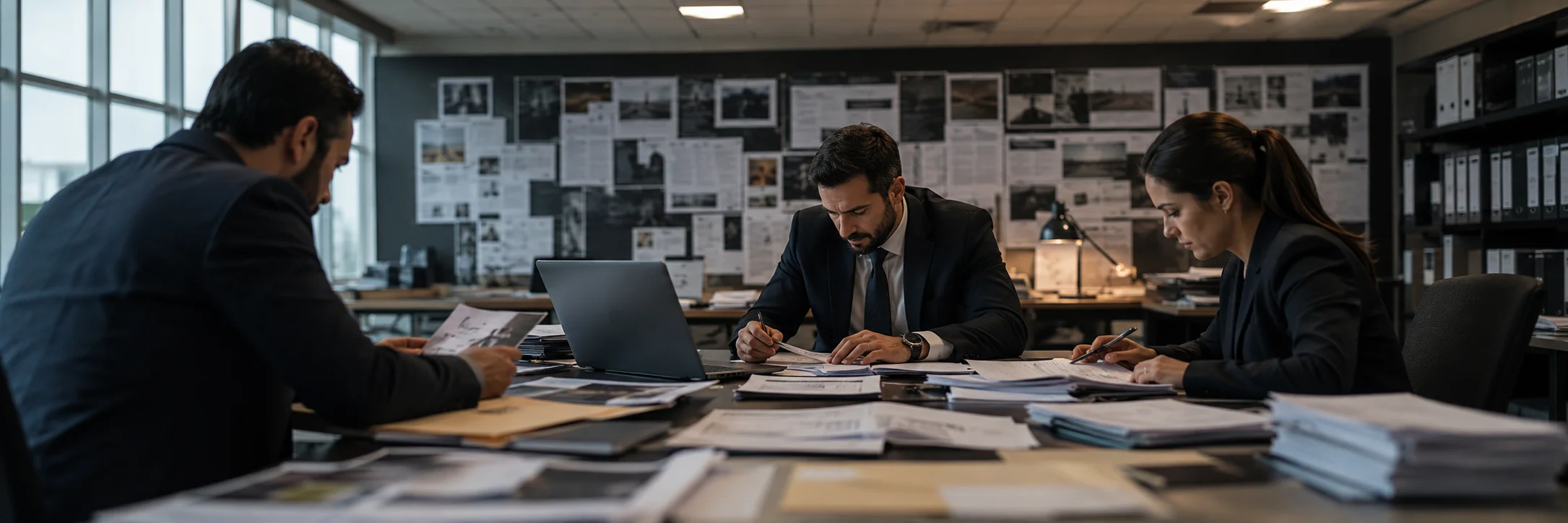 Investigação financeira da Operação Heritage Equipe analisa documentos e movimentações financeiras em imagem relacionada à Operação Heritage.