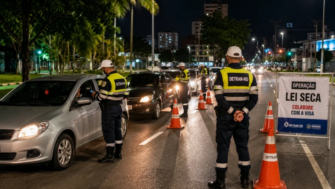 Lei Seca em Rondônia aborda 1.243 condutores em seis cidades