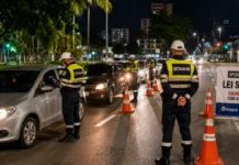 Lei Seca em Rondônia aborda 1.243 condutores em seis cidades Lei Seca em Rondônia durante fiscalização noturna de condutores em via urbana