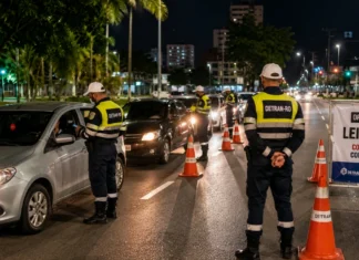 Lei Seca em Rondônia aborda 1.243 condutores em seis cidades Lei Seca em Rondônia durante fiscalização noturna de condutores em via urbana
