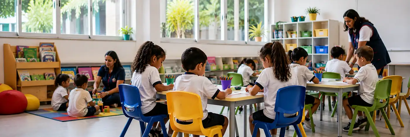 Educação Infantil complementa atendimento em Porto Velho Sala de aula representa atendimento do Mais Educação Infantil em Porto Velho