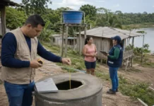 Porto Velho avalia poços e mapeia água para a estiagem Técnicos analisam reservatório durante medidas contra a estiagem em Porto Velho.