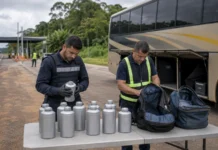 MPF recorre por pena maior em caso de 38 kg de mercúrio em Rondônia Imagem ilustrativa sobre mercúrio ilegal em Rondônia e transporte em ônibus