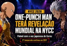 One-Punch Man fará revelação mundial na NYCC com voz japonesa de Garou One-Punch Man na NYCC com Saitama, Garou e personagens do anime