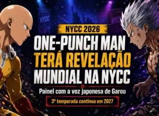 One-Punch Man fará revelação mundial na NYCC com voz japonesa de Garou One-Punch Man na NYCC com Saitama, Garou e personagens do anime