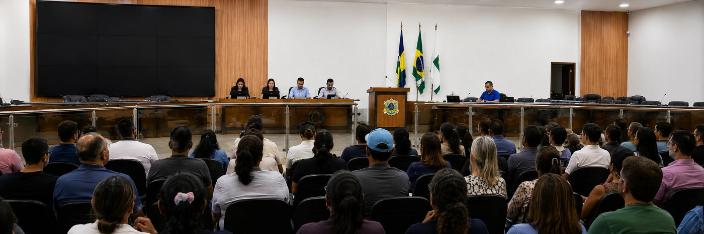 Audiência pública sobre orçamento de 2027 em Vilhena Audiência pública sobre orçamento 2027 em Vilhena reúne moradores no plenário