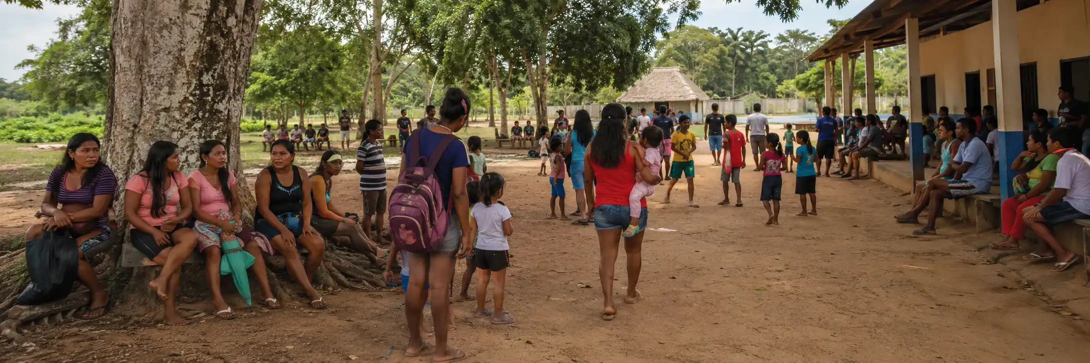 Indígenas em Rondônia participam de atividade comunitária em imagem representativa sem identificação de povo específico.