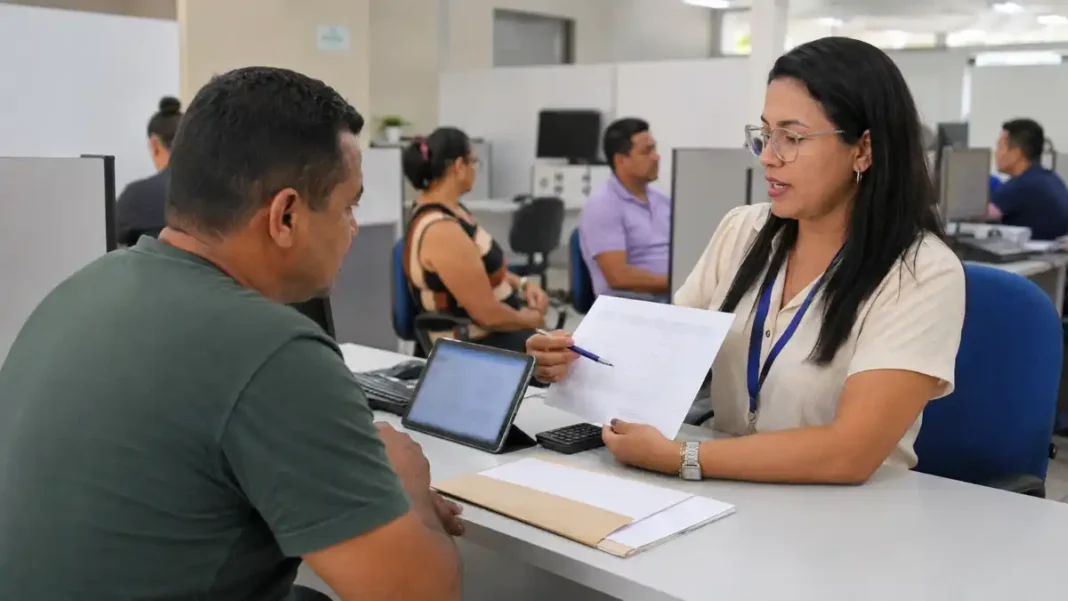 Contribuintes aguardam atendimento do Refis 2026 em Porto Velho.