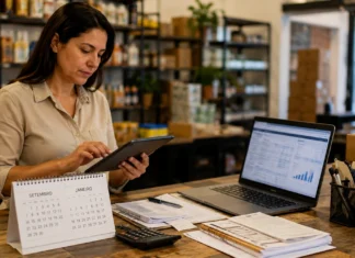 Simples Nacional muda com CBS e IBS; veja os prazos para 2027 Simples Nacional com profissional conferindo regras de CBS e IBS para empresas em 2027