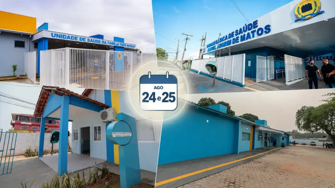 Agendamentos suspensos em Porto Velho atingem 21 UBSs nos dias 24 e 25 de agosto