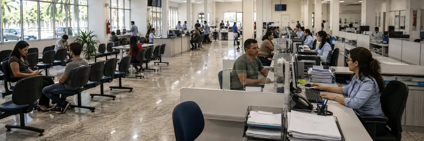 uso de repartições em campanhas durante atendimento em órgão público de Rondônia