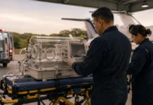 TJRO mantém reembolso de UTI aérea negada a bebê Equipe prepara UTI aérea para transporte aeromédico em caso analisado pelo TJRO.