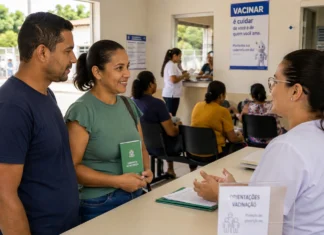 Três unidades atendem hoje para vacinação em Porto Velho Moradores recebem orientação para vacinação em Porto Velho neste sábado