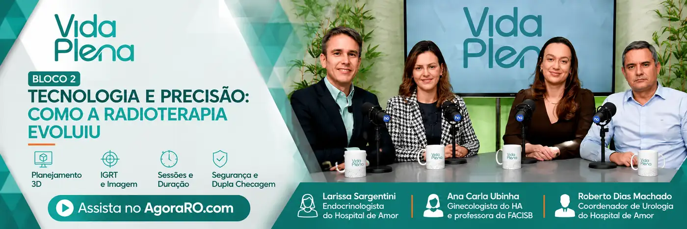 Tecnologia aumenta precisão e segurança da radioterapia Bloco 2 do Vida Plena aborda tecnologia, planejamento 3D e precisão na radioterapia