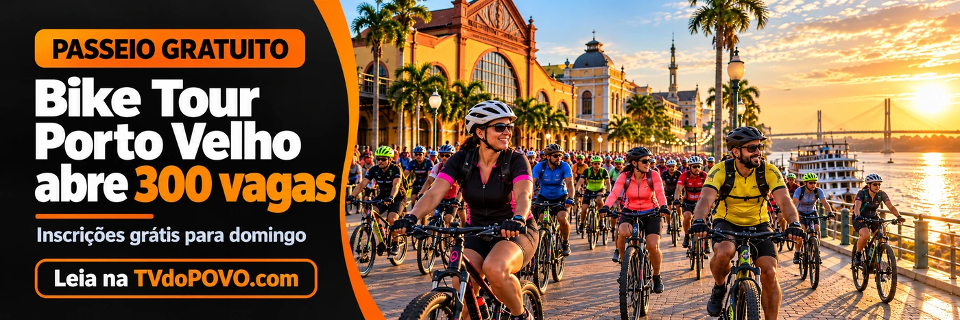 Bike Tour Porto Velho abre 300 vagas gratuitas Bike Tour Porto Velho com passeio por pontos históricos da capital