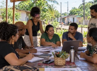 Organizações de Rondônia podem receber até R$ 300 mil no BNDES Periferias Fortes BNDES Periferias Fortes em Rondônia com lideranças comunitárias reunidas para planejamento em território periférico