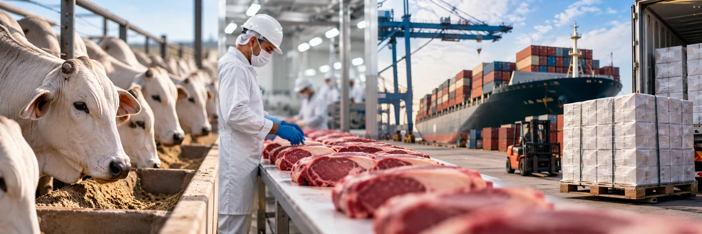 Cadeia da carne bovina de Rondônia e mercado internacional carne bovina de Rondônia em cadeia de produção e logística para exportação